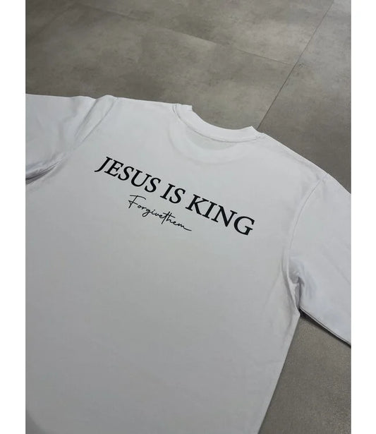 Vergeben, Jesus ist König – Weiß